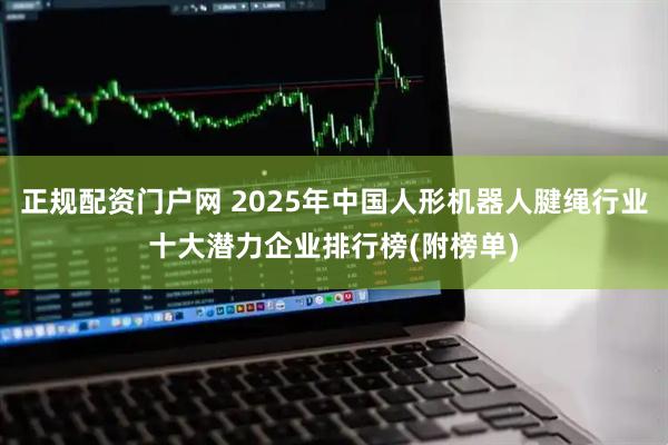 正规配资门户网 2025年中国人形机器人腱绳行业十大潜力企业排行榜(附榜单)